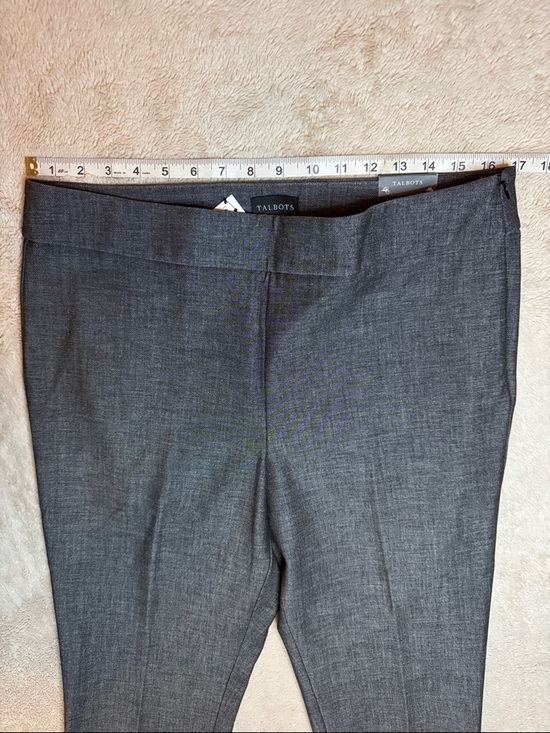 NWT Talbots Grey Chatham Ankle Pants sz 12 Petite Quality - Picture 5 of 12